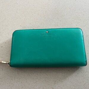 Kate Spade Teal Zip Wallet